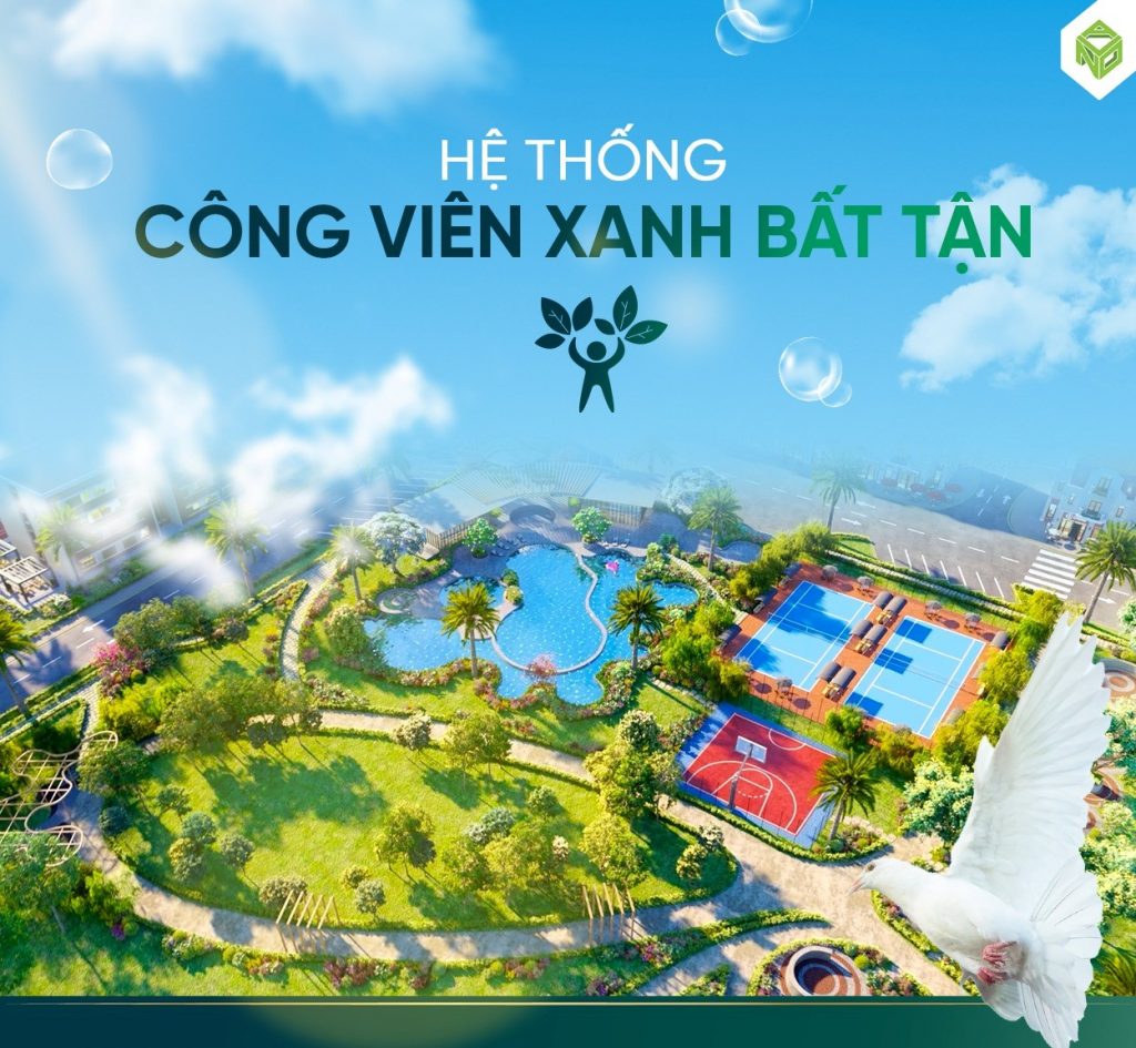 Hệ thống công viên xanh - Tiện ích tại Aquacity