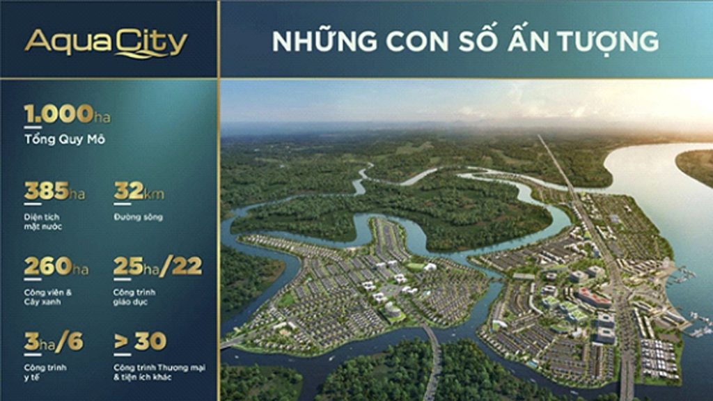 Quy mô Aqua city - bđs phía Đông với con số ấn tượng